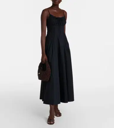 Staud Margi cotton poplin midi dress | Thumbnail 2