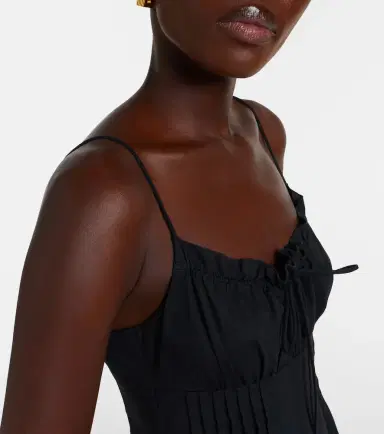 Staud Margi cotton poplin midi dress | Thumbnail 3
