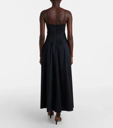 Staud Margi cotton poplin midi dress | Thumbnail 4