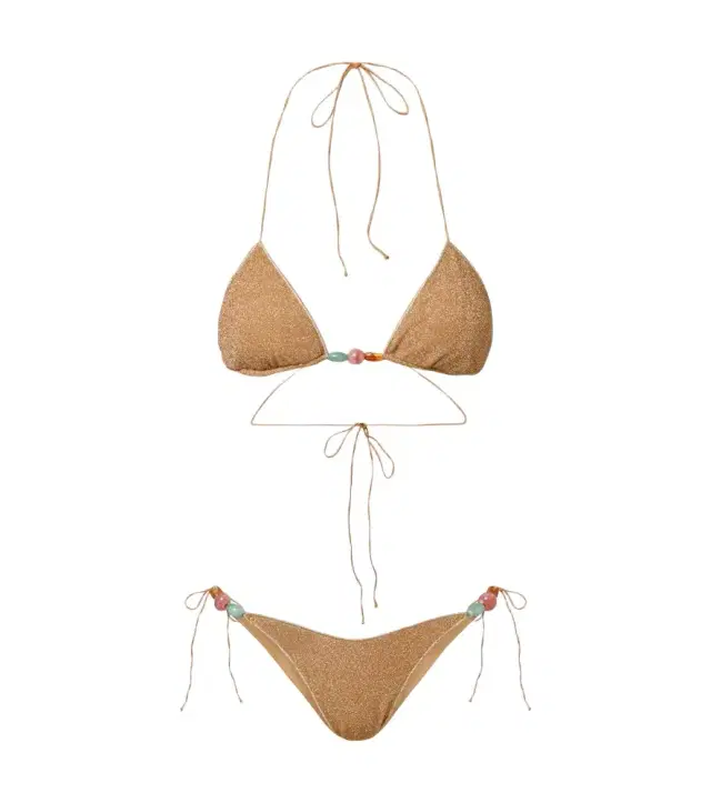 Oseree Oséree Lumière beaded bikini