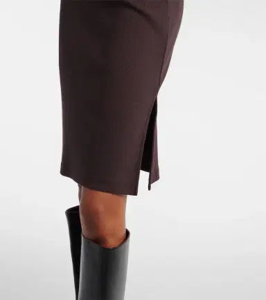 Courrèges Courrèges Ribbed-knit cotton jersey midi dress | Thumbnail 3