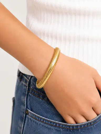 Wish Fine Jewelry 14K Gold Italian Chain Bracelet | Thumbnail 2