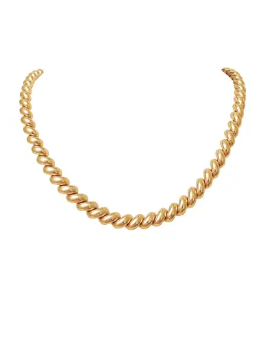 Wish Fine Jewelry 14K Gold Twist Chain Necklace | Thumbnail 1 Wish Fine Jewelry 14K Gold Twist Chain Necklace | Thumbnail 1