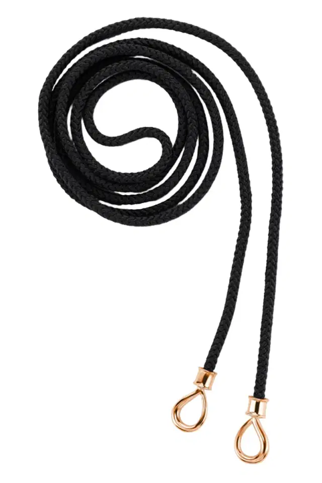 Marla Aaron Black The String Project Necklace - Yellow Gold