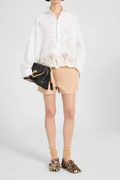 ERMANNO SCERVINO Long Sleeve Embroidered Shirt | Thumbnail 4 ERMANNO SCERVINO Long Sleeve Embroidered Shirt | Thumbnail 4