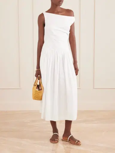 Cara Cara Zora Cotton-poplin Midi Dress | Thumbnail 2 Cara Cara Zora Cotton-poplin Midi Dress | Thumbnail 2