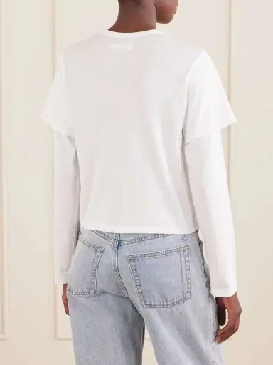 STILL HERE Double Cotton-jersey T-shirt | Thumbnail 4