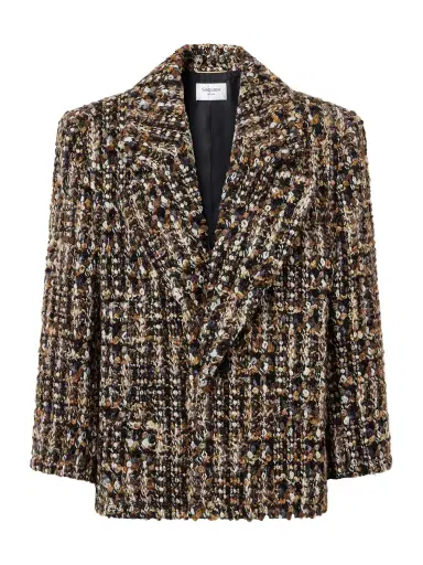 Saint Laurent Wool-blend Bouclé Blazer | Thumbnail 1
