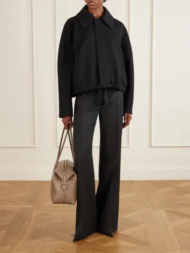 Victoria Beckham Alina Wide-leg Wool Pants | Thumbnail 2 Victoria Beckham Alina Wide-leg Wool Pants | Thumbnail 2