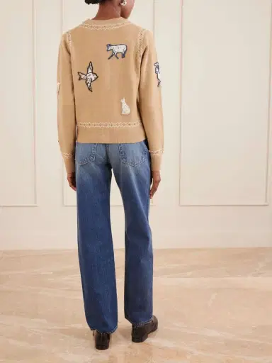 Sea Winslow Appliquéd Wool Cardigan | Thumbnail 4