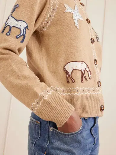 Sea Winslow Appliquéd Wool Cardigan | Thumbnail 5