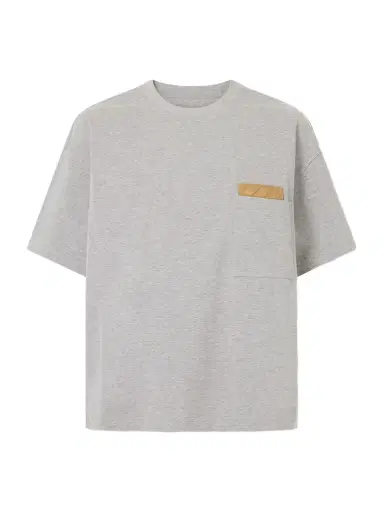 Bottega Veneta Leather-trimmed Cotton-jersey T-shirt | Thumbnail 1