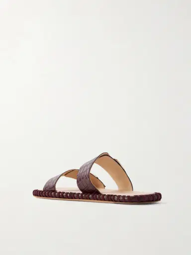 Gabriela Hearst Sage Croc-effect Leather Flats | Thumbnail 3