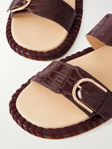 Gabriela Hearst Sage Croc-effect Leather Flats | Thumbnail 5