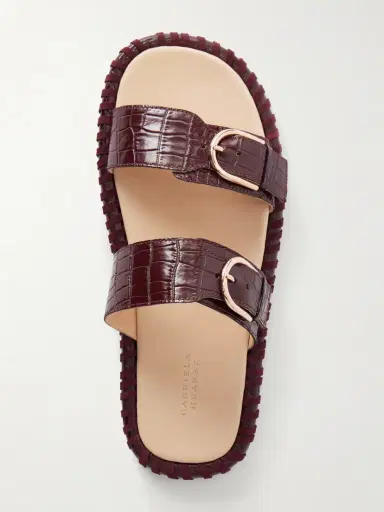 Gabriela Hearst Sage Croc-effect Leather Flats | Thumbnail 6