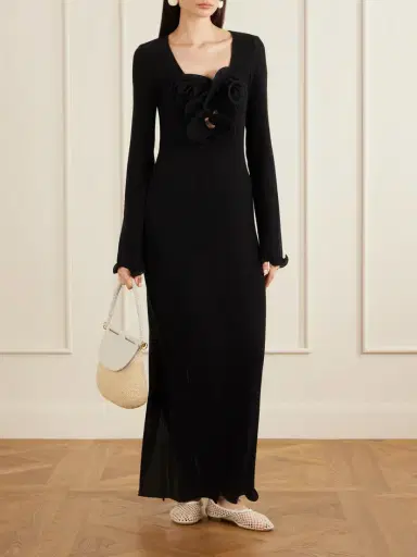 Magda Butrym Gathered Satin Maxi Dress | Thumbnail 2 Magda Butrym Gathered Satin Maxi Dress | Thumbnail 2