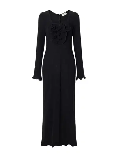 Magda Butrym Gathered Satin Maxi Dress | Thumbnail 1 Magda Butrym Gathered Satin Maxi Dress | Thumbnail 1
