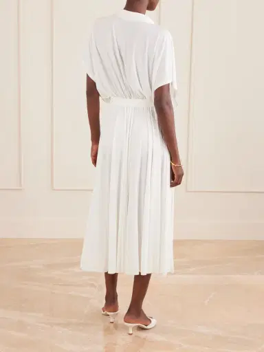 Norma Kamali Belted Jersey Midi Dress | Thumbnail 3 Norma Kamali Belted Jersey Midi Dress | Thumbnail 3
