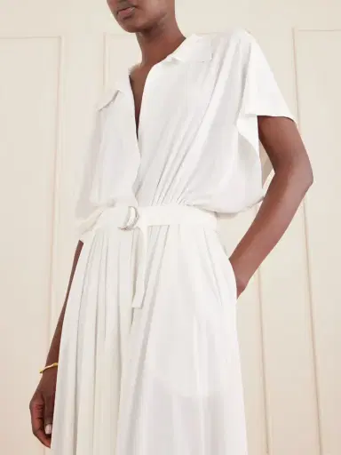 Norma Kamali Belted Jersey Midi Dress | Thumbnail 4 Norma Kamali Belted Jersey Midi Dress | Thumbnail 4