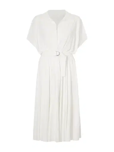 Norma Kamali Belted Jersey Midi Dress | Thumbnail 1 Norma Kamali Belted Jersey Midi Dress | Thumbnail 1