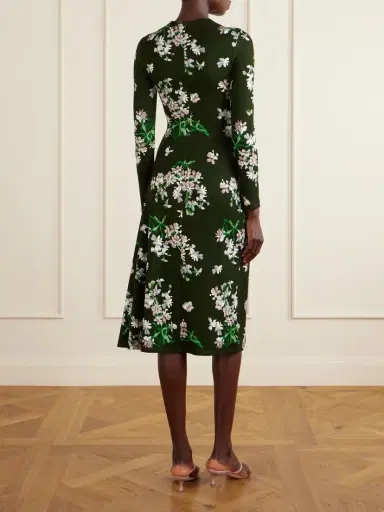 Erdem Gathered Floral-print Jersey Midi Dress | Thumbnail 3 Erdem Gathered Floral-print Jersey Midi Dress | Thumbnail 3