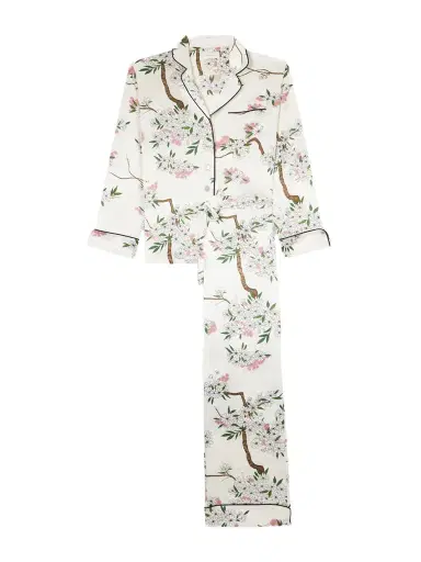 Olivia von Halle Lila Floral-print Silk-satin Pajama Set | Thumbnail 1
