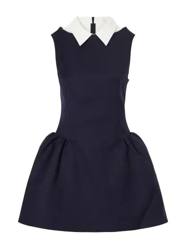SHUSHU/TONG Patchwork Wool Mini Dress | Thumbnail 1