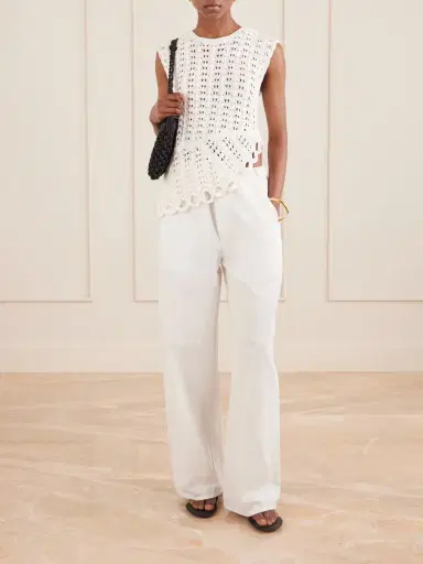 Loulou de Saison Saez Crocheted Top | Thumbnail 2 Loulou de Saison Saez Crocheted Top | Thumbnail 2