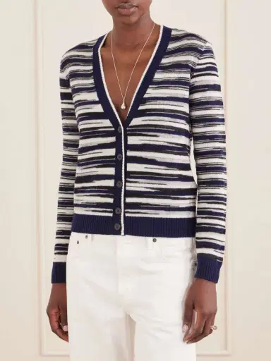 Missoni Striped Cashmere And Wool-blend Cardigan | Thumbnail 3 Missoni Striped Cashmere And Wool-blend Cardigan | Thumbnail 3