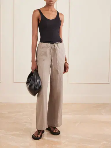 Deiji Studios Seam Organic Cotton Straight-leg Drawstring Pants | Thumbnail 2 Deiji Studios Seam Organic Cotton Straight-leg Drawstring Pants | Thumbnail 2