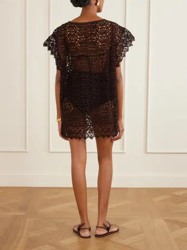 Suzie Kondi Kristina Crocheted Cotton Mini Dress | Thumbnail 3