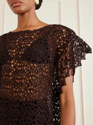 Suzie Kondi Kristina Crocheted Cotton Mini Dress | Thumbnail 4