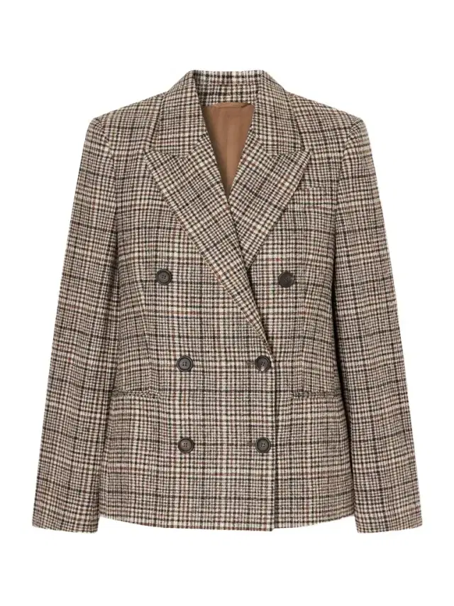 Checked Wool-blend Blazer