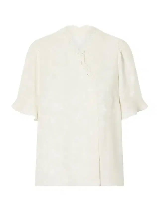 MAISON MAYLE Margarita Mesh And Crochet-trimmed Floral-jacquard Silk-crepe Blouse