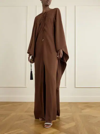 Taller Marmo Sahara Lace-up Cady Gown | Thumbnail 2 Taller Marmo Sahara Lace-up Cady Gown | Thumbnail 2