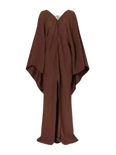 Taller Marmo Sahara Lace-up Cady Gown | Thumbnail 1 Taller Marmo Sahara Lace-up Cady Gown | Thumbnail 1