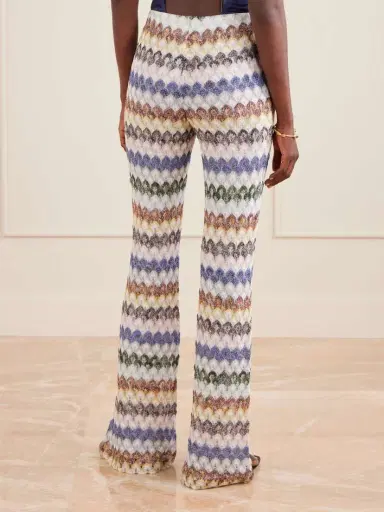 Missoni Embellished Crochet-knit Flared Pants | Thumbnail 4 Missoni Embellished Crochet-knit Flared Pants | Thumbnail 4