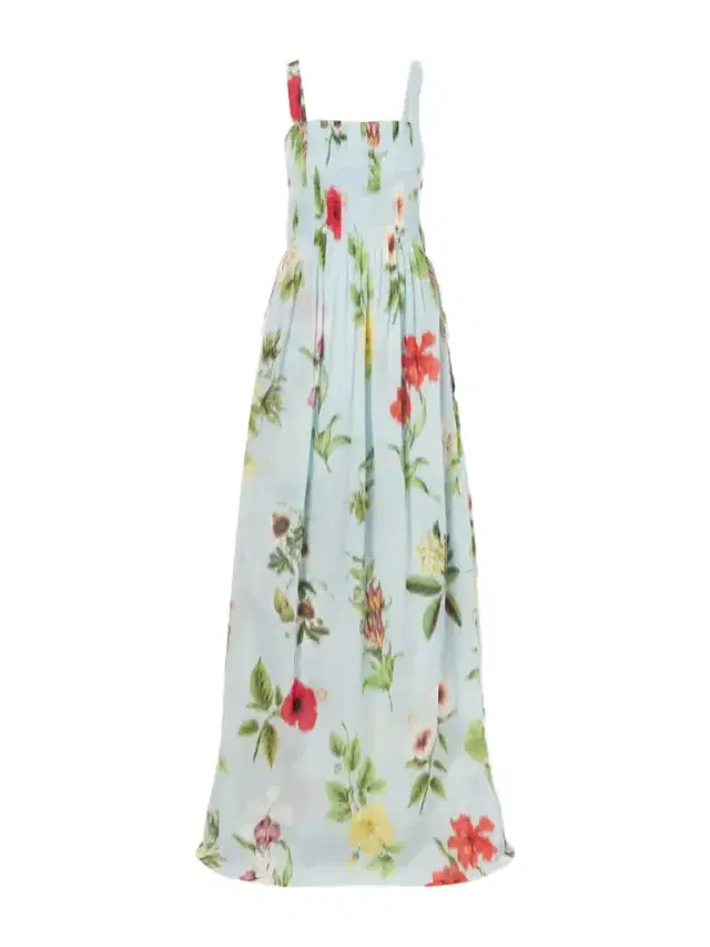 Oscar de la Renta Floral-printed Cotton-voile Gown