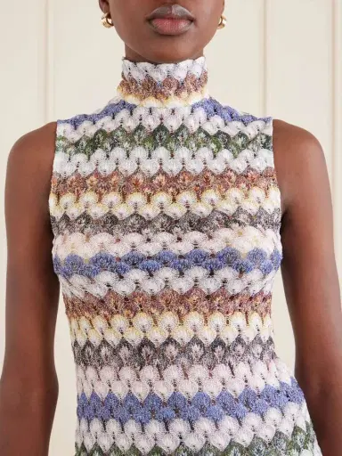 Missoni Striped Metallic Crochet-knit Tank | Thumbnail 4 Missoni Striped Metallic Crochet-knit Tank | Thumbnail 4