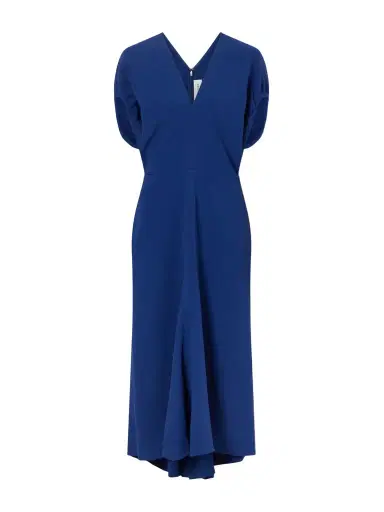 Victoria Beckham Edith Crepe Midi Dress | Thumbnail 1 Victoria Beckham Edith Crepe Midi Dress | Thumbnail 1