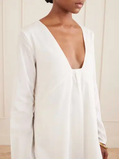 Staud Vivi Paneled Cotton Dress | Thumbnail 4 Staud Vivi Paneled Cotton Dress | Thumbnail 4