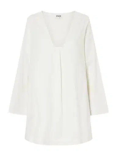 Staud Vivi Paneled Cotton Dress | Thumbnail 1 Staud Vivi Paneled Cotton Dress | Thumbnail 1