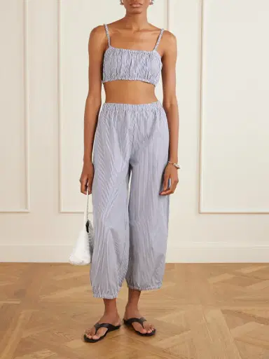 Suzie Kondi Striped Cotton-poplin Balloon Pants | Thumbnail 2 Suzie Kondi Striped Cotton-poplin Balloon Pants | Thumbnail 2