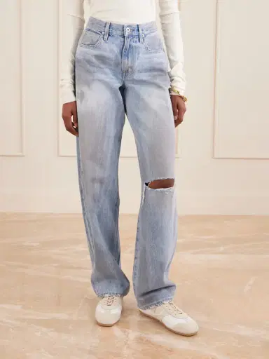 SLVRLAKE Tess Long Distressed Boyfriend Jeans | Thumbnail 3 SLVRLAKE Tess Long Distressed Boyfriend Jeans | Thumbnail 3
