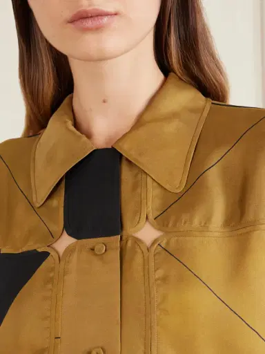 Calvin Klein Collection Elowen Patchwork Silk-twill Shirt | Thumbnail 5 Calvin Klein Collection Elowen Patchwork Silk-twill Shirt | Thumbnail 5