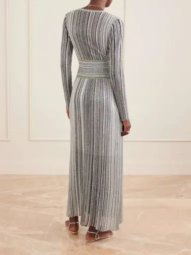 Missoni Striped Sequin-embellished Metalic Crochet-knit Maxi Dress | Thumbnail 3 Missoni Striped Sequin-embellished Metalic Crochet-knit Maxi Dress | Thumbnail 3