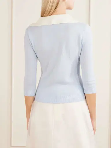 SHUSHU/TONG Logo-appliquéd Ribbed Wool Top | Thumbnail 3 SHUSHU/TONG Logo-appliquéd Ribbed Wool Top | Thumbnail 3