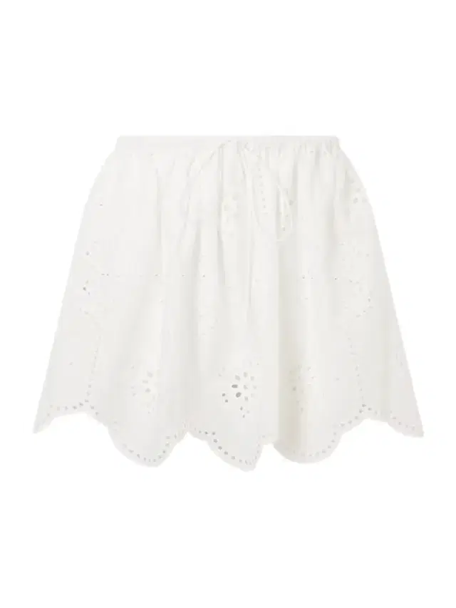 Matteau Scalloped Broderie Anglaise-trimmed Cotton Mini Skirt