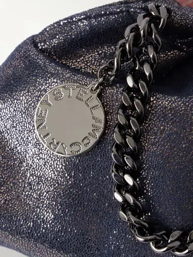 Stella McCartney Falabella Mini Metallic Vegetarian Material Drawstring Bag | Thumbnail 5 Stella McCartney Falabella Mini Metallic Vegetarian Material Drawstring Bag | Thumbnail 5