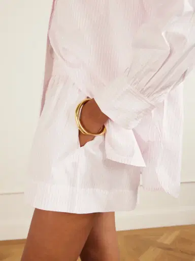 Suzie Kondi Striped Cotton-poplin Shorts | Thumbnail 5